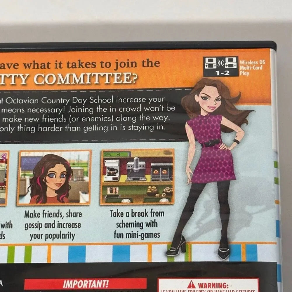 Nintendo DS The Clique: Diss And Make Up Game